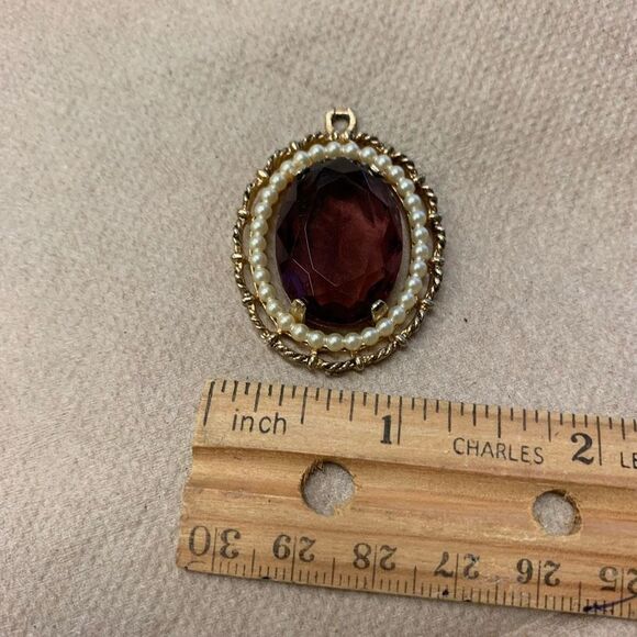 Vintage Avon Amethyst Pendant - Picture 6 of 6